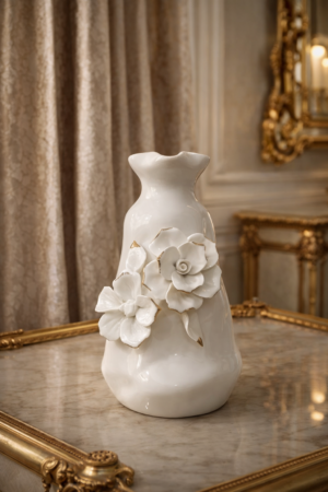 "Fleur de Porcelaine" Classic French Vase